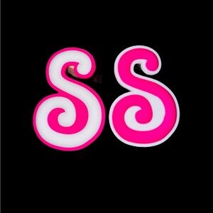 Letter Charms S 2Pcs Alphabet Charm Accessories for Bogg Style Tote Bags NEW